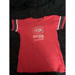Montreal Canadiens women’s distress logo shirt